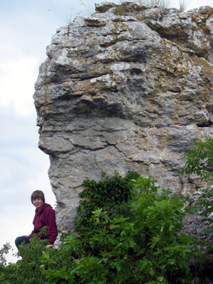 Matte och en rauk vid Lickershamn